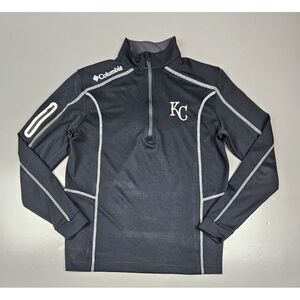 Columbia Kansas‎ City Royals Pullover Mens Medium. Qt. Zip Omni-Wick Pullover